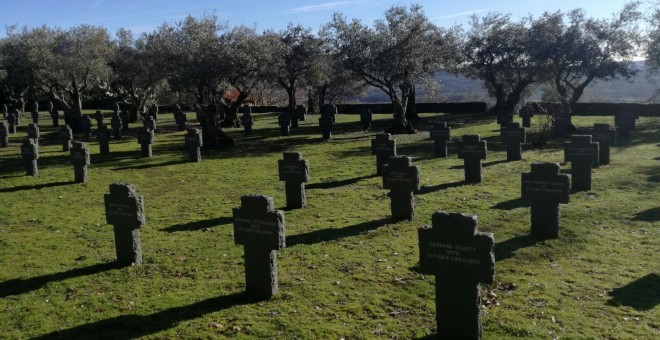 Cementerio militar en el que están enterrados 180 soldados alemanes que murieron en España durante la Primera y Segunda Guerra Mundial ubicado en Cuacos de Yuste, Extremadura.