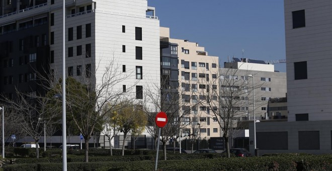 Edificios de viviendas en Madrid. E.P.