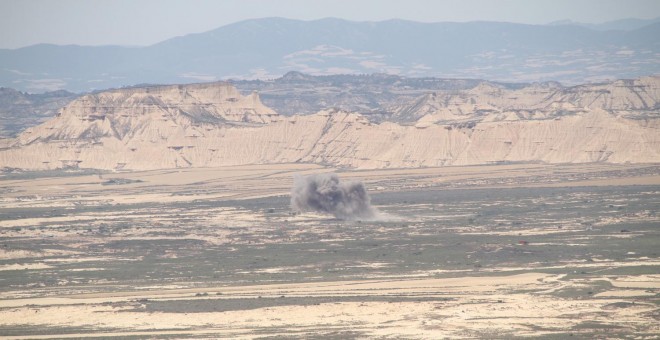 Imagen de una maniobras militares realizadas en junio.