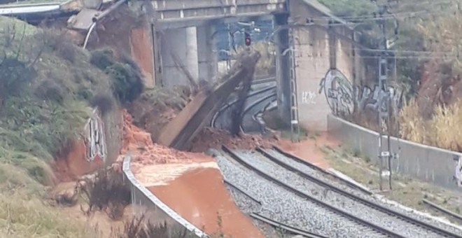 Vías del tren en Reus