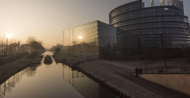 Vista general de la sede del Parlamento Europeo en Estrasburgo. / EFE