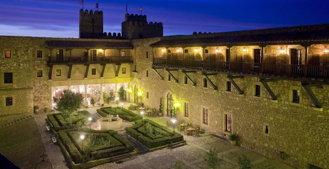 Vista del Parador Nacional de Siguenza. E.P.