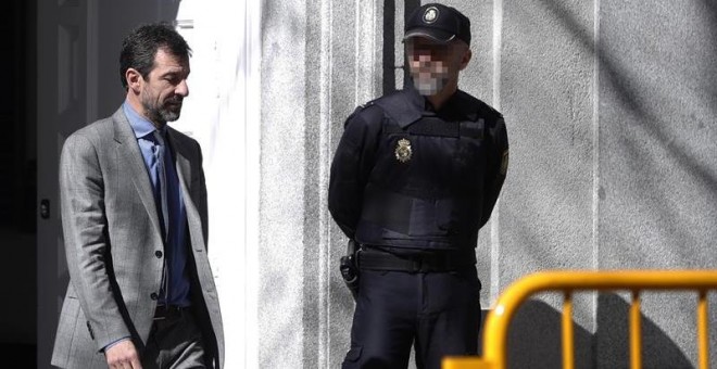 El jefe de los Mossos d'Esquadra, Ferran López, a su salida del Tribunal Supremo donde testificó ante el juez Pablo Llarena que investiga el proceso independentista. Ferran López explicó en noviembre ante la Audiencia Nacional que estuvo en el CECOR (cent