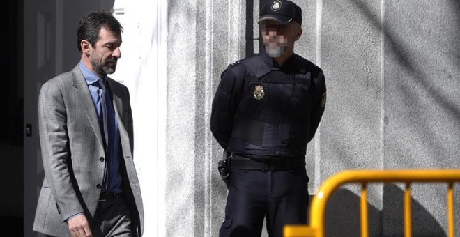 El jefe de los Mossos d'Esquadra, Ferran López, a su salida del Tribunal Supremo donde testificó ante el juez Pablo Llarena que investiga el proceso independentista. Ferran López explicó en noviembre ante la Audiencia Nacional que estuvo en el CECOR (cent