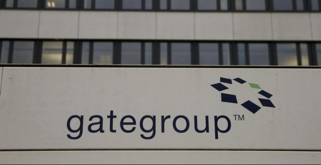 El logo de Gategroup, grupo de catering para aviones de la china HNA. REUTERS/Arnd Wiegmann