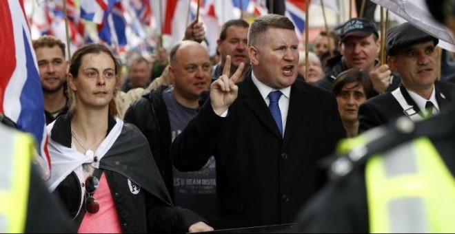 Paul Golding, líder de Britain First. / REUTERS