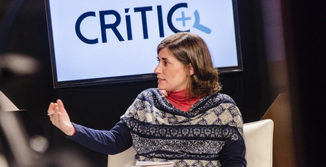 La directora de la Càtedra UNESCO Dones, Desenvolupament i Cultures de la Universitat de Vic, Sandra Ezquerra, a l'edició d'aquest dilluns del programa 'La Klau Crítica'. Joel Kashila