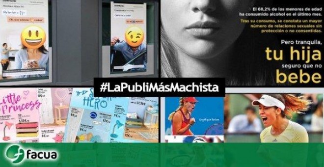 Facua propone las campañas publicitarias más machistas del año. TWITTER/@facua