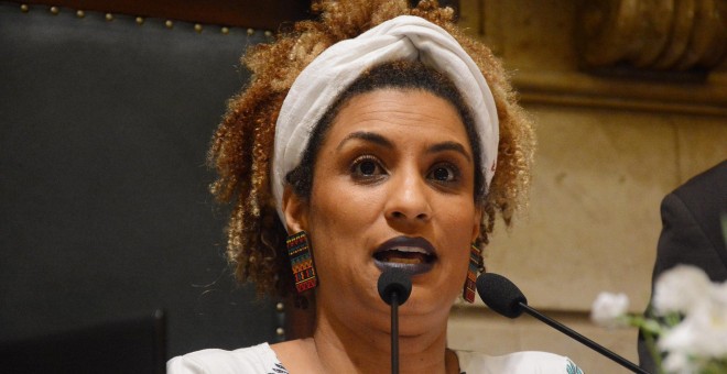 La concejala Marielle Franco en noviembre de 2017. EFE