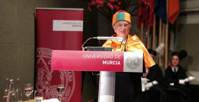 Tomás Fuertes durante el acto de investidura. EL POZO