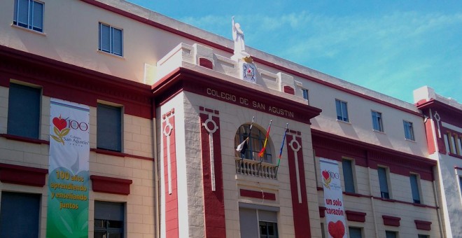 Fachada del Colegio San Agustín de Ceuta.