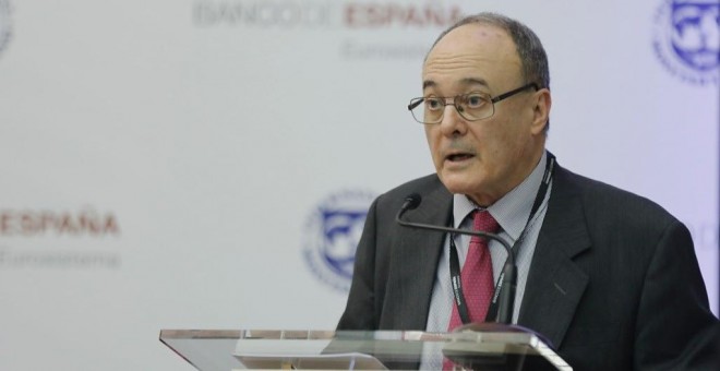 El gobernador del Banco de España, Luis María Linde. E.P.