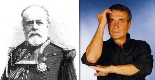 Pepe Rubianes y el Almirante Cervera