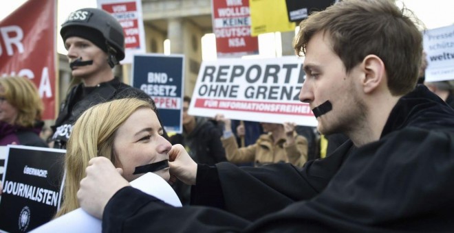 Acto en Alemania promovido por Reporteros Sin Fronteras. EFE/Archivo