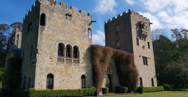 Entrada del Pazo de Meirás, en la localidad coruñesa de Sada.