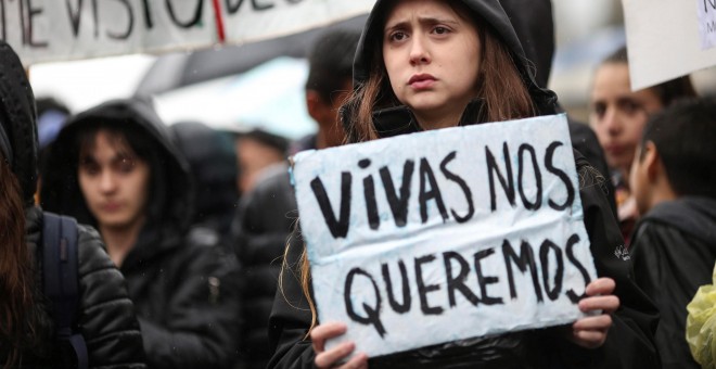 Foto de archivo de una manifestación contra la violencia machista. -  EFE