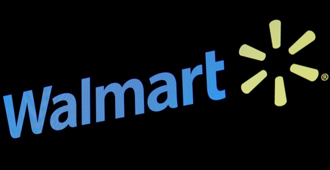 El logo de Walmart en un monitor en la bolsa de Wall Street. REUTERS/Brendan McDermid