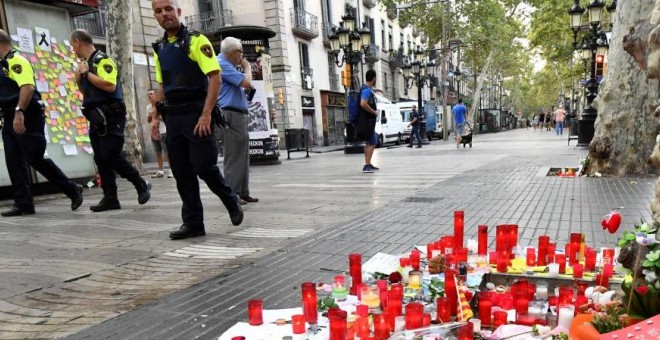 Ramblas de Barcelona tras el atentado de agosto / AFP
