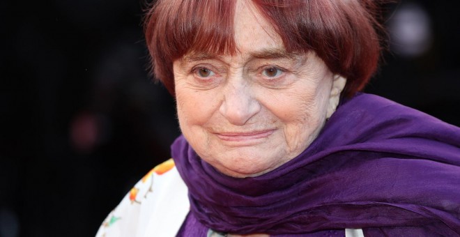 La directora francesa Agnès Varda durante la última edición de Cannes.- AFP