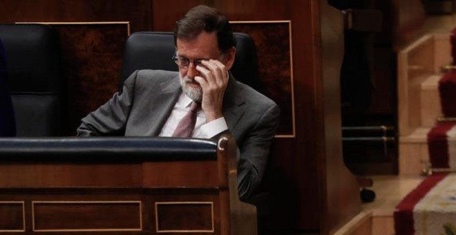 Mariano Rajoy en el Congreso de los Diputados. | (JUAN MEDINA | REUTERS)