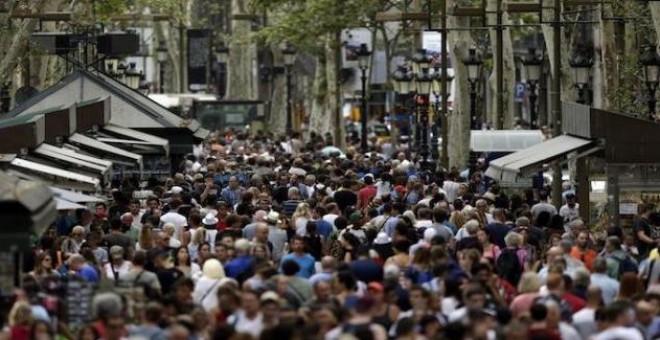 Imagen de la calle de Las Ramblas de Barcelona - EFE