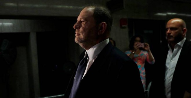 Harvey Weinstein llega al juzgado de Manhattan. (REUTERS)