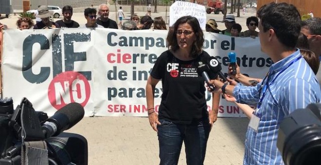 Protesta de la plataforma CIEs NO. - JOAN CANTARERO