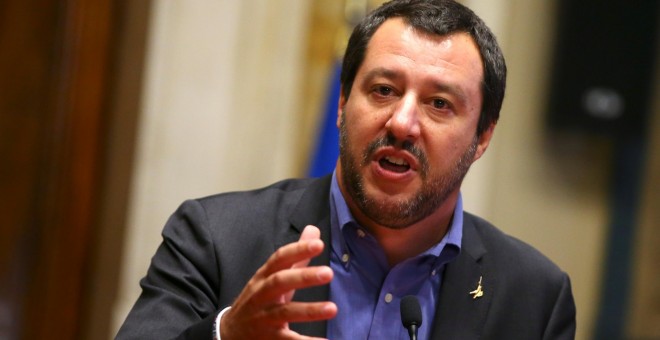 El ministro del Interior de Italia, Matteo Salvini, líder de la ultraderechista Liga. / Reuters