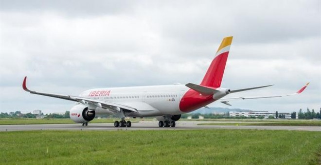 El modelo A350-900 Iberia. EUROPA PRESS