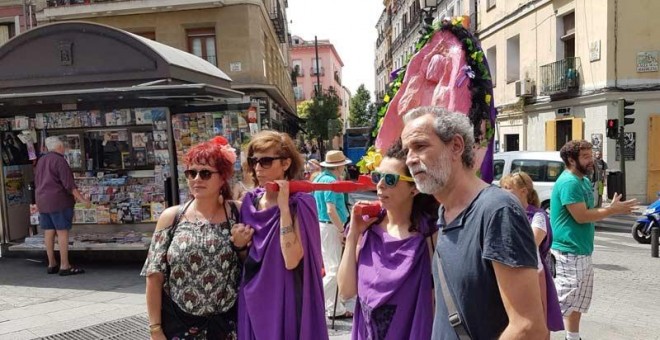 Willy Toledo,en la manifestación del Coño Insumiso en Madrid, (EP).