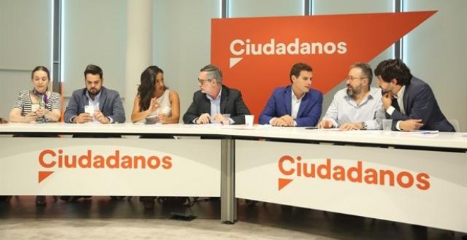 Reunión de la Ejecutiva Nacional de Ciudadanos presidida por Albert Rivera. EUROPA PRESS/Archivo