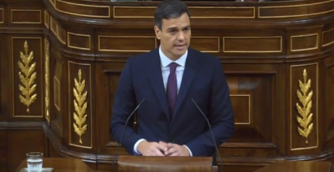 Pedro Sánchez en el Congreso.