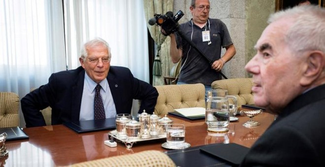 Borrell y Maragall, este lunes en Madrid. EFE/Luca Piergiovanni