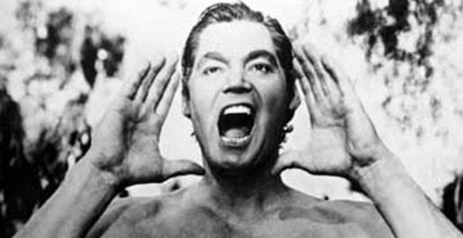 Johnny Weissmüller, protagonista de 'Tarzán de los monos', cuyo autor no logró registrar su grito.