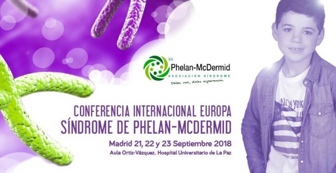 Cartel de la Conferencia Internacional de Síndrome de Phelan-McDermid - Página web de la organización