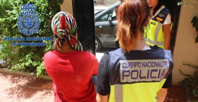 Una imagen de la operación contra la trata de mujeres en Málaga. | Policía Nacional
