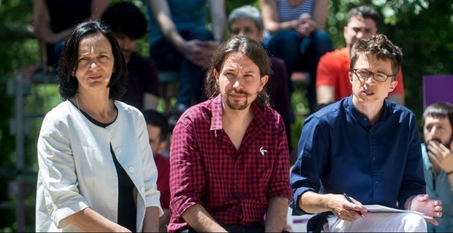 Carolina Bescansa, Pablo Iglesias e Íñigo Errejón / PODEMOS