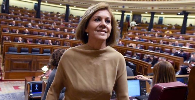 María Dolores de Cospedal en el Congreso. /EFE