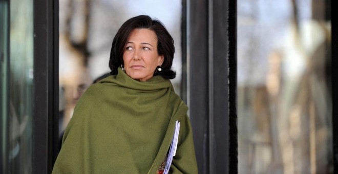 Ana Patricia Botín, hija de Emilio Botín, en Londres. REUTERS