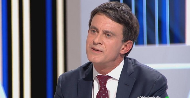 Manuel Valls, candidato a la alcaldía de Barcelona, en 'El Objetivo'. TWITTER/@ObjetivoLaSexta