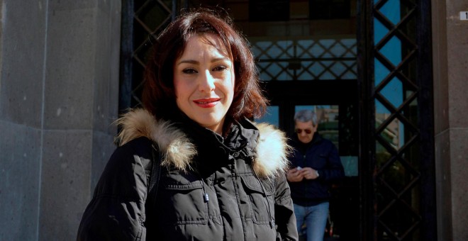 Juana Rivas a su salida de la última vista por la custodia de sus hijos en los juzgados de Cagliari (Italia) | EFE/ Archivo