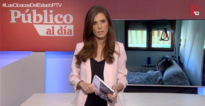 Nuria Martínez en el informativo 'Público al Día' del 8 de abril de 2019.