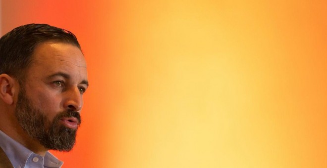 Santiago Abascal, de Vox. Foto: Sobre Abascal, el gran agitador   EDUARDO BRIONES - EUROPA PRESS