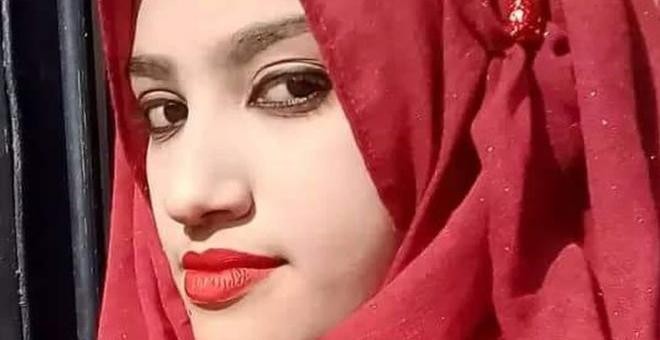 Nusrat Jahan Rafi, la joven a la que quemaron viva por denunciar abusos sexuales.