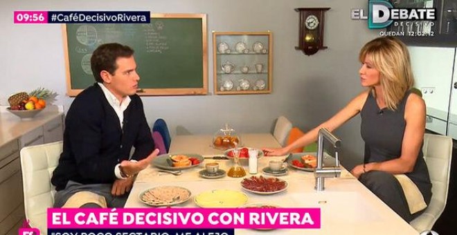 Albert Rivera durante la entrevista con Susanna Griso para 'Espejo Público'. | Atresmedia