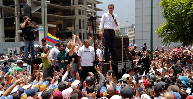 El opositor Guaidó. REUTERS/Carlos Garcia Rawlins