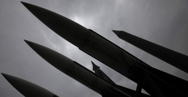 Modelos de un misiles nucleares en el Museo de la Guerra de Corea en Seúl. REUTERS
