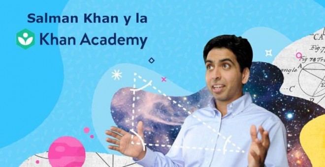 Fotomontaje de Salman Khan y la Khan Academy. (EUROPA PRESS)