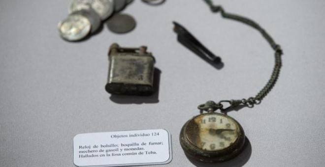 'Reloj del individuo 124.- Exposición en el Archivo Histórico Provincial de Málaga