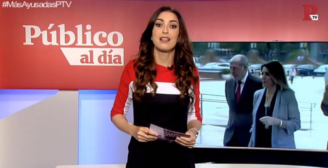 Natalia Moro durante el informativo 'Público al Día' del 13 de mayo de 2019
